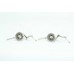 Handmade 925 Silver Jewelry dangle Earrings texture metal twisted design 5.6 Gr